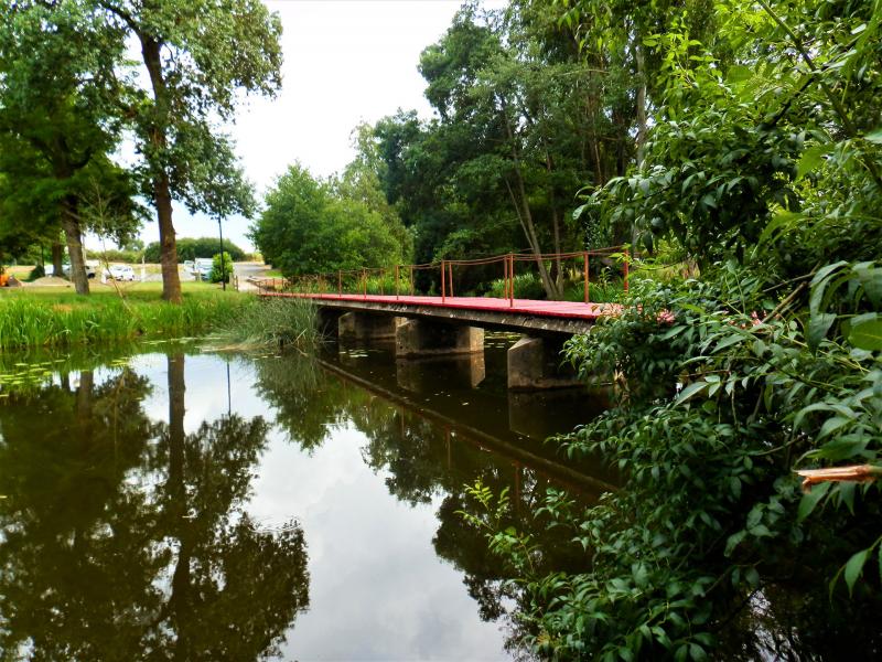 A restored and revamped footbridge