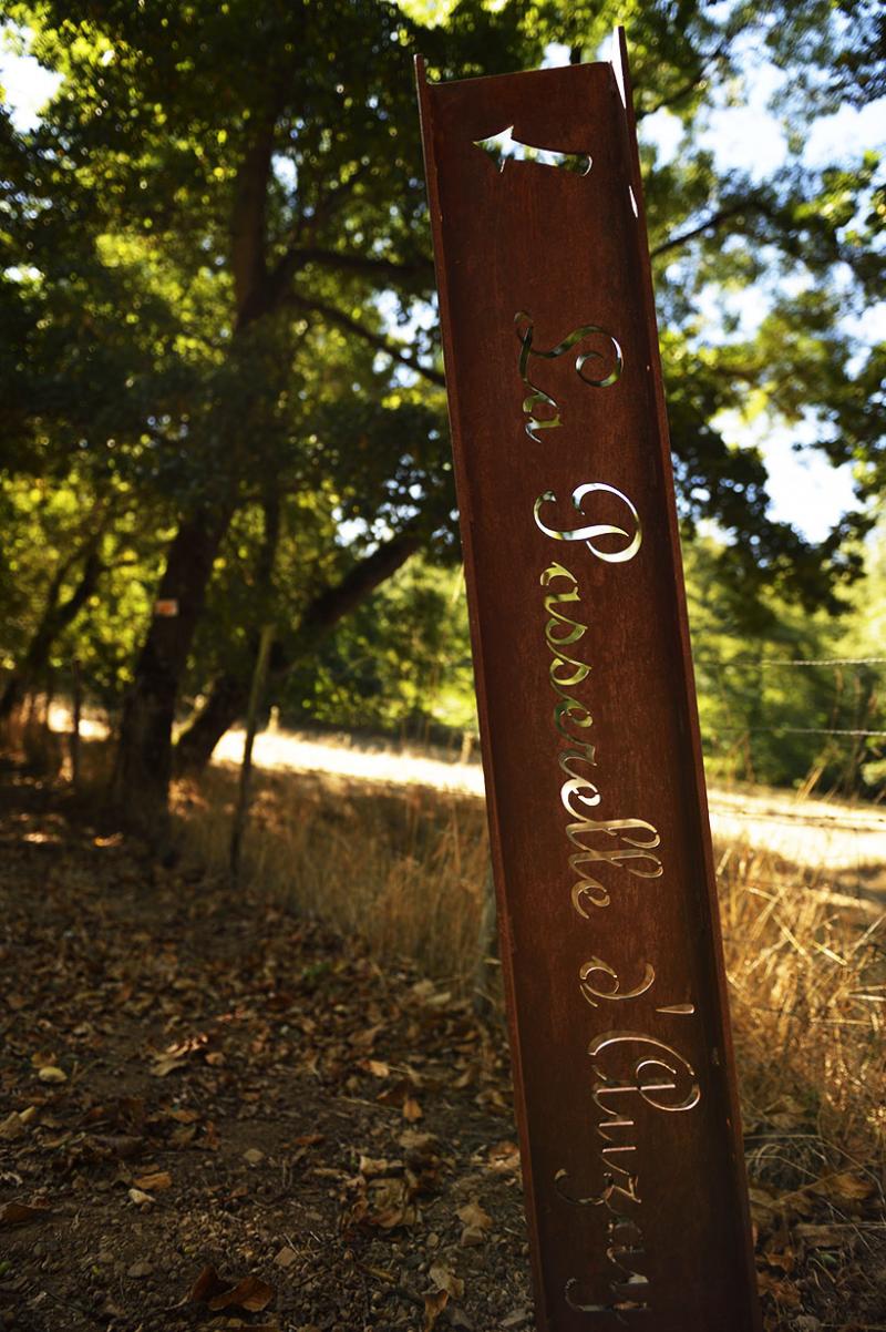 A singular signage to tell a particular site....