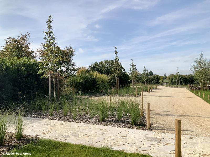 Espace de stationnement désimperméabilisé