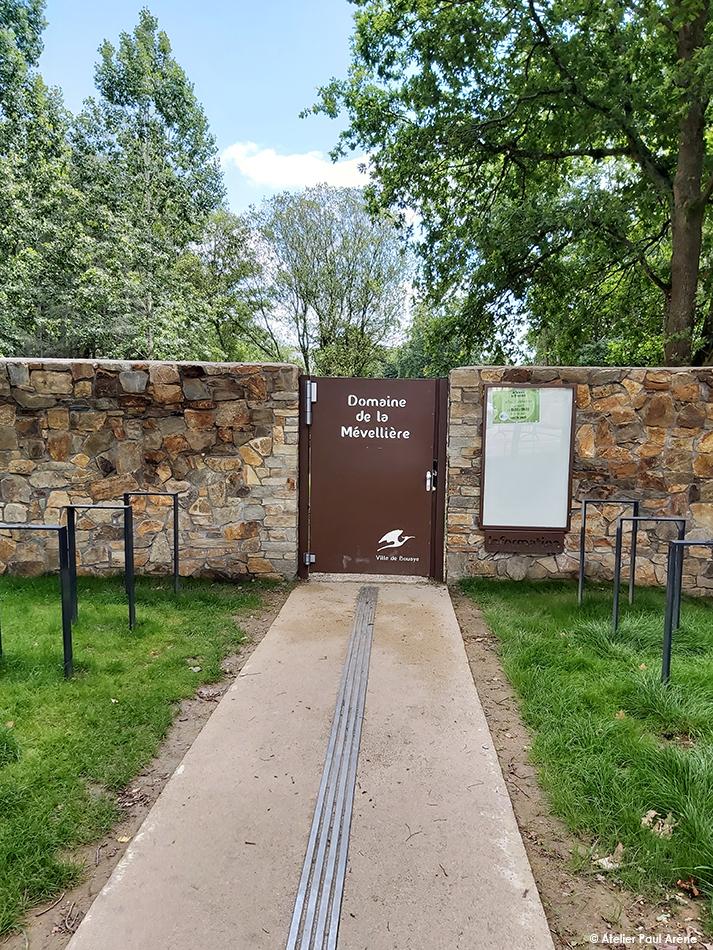 West entrance gate
