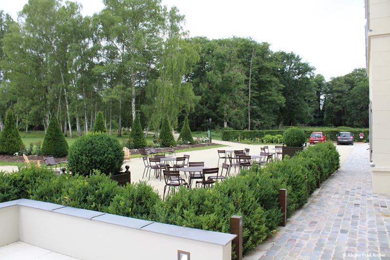 The main courtyard of the castle restructured so that it regains its prestige