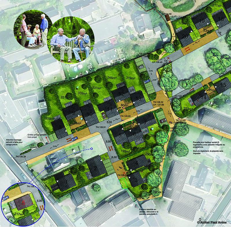 Densification urbaine en coeur de bourg et à destination d'un public sénior - Plouflagran (22) - Janvier 2017